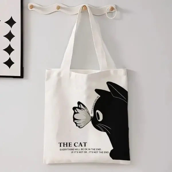 Geschenke für Katzenliebhaber: Stofftasche mit Katzenmotiv – Bild 2