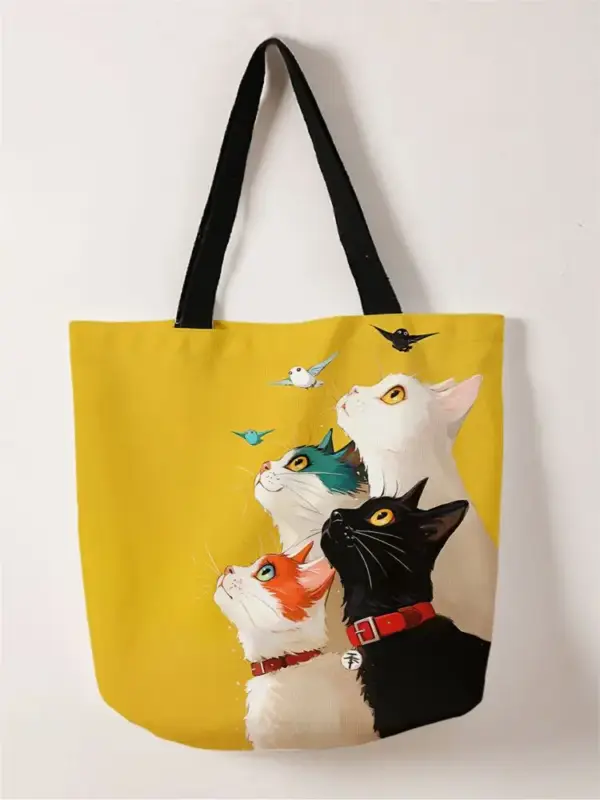 Geschenke für Katzenliebhaber: Tragetasche Katzen und Vögel