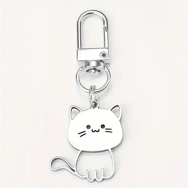 Geschenke für Katzenliebhaber: Schlüsselanhänger Katze, Karabiner