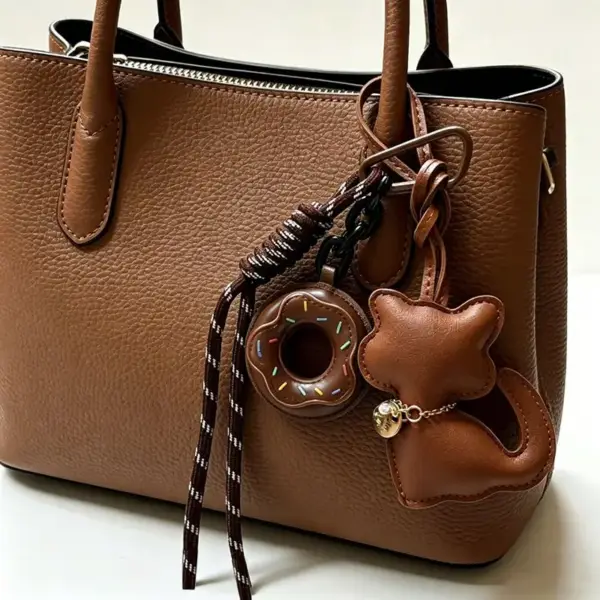 Geschenk für Katzenliebhaber: Katzenanhänger mit Donut