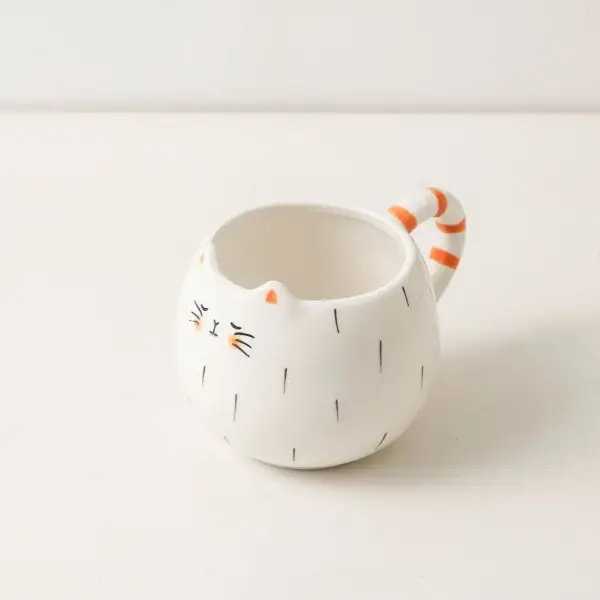Geschenke für Katzenliebhaber: Tasse mit gestreiftem Henkel – Bild 2