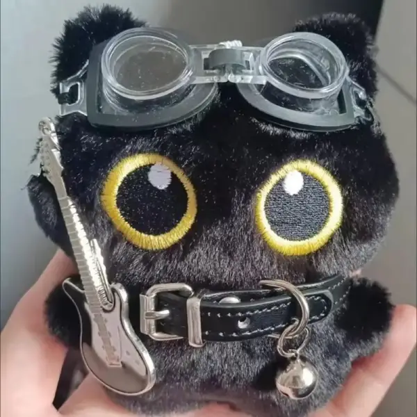 Geschenk für Katzenliebhaber: Katzen-Schlüsselanhänger mit Brille – Bild 2