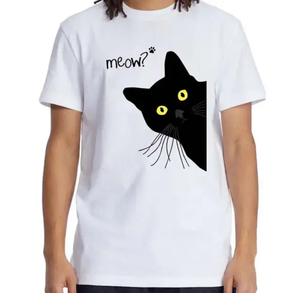Geschenke für Katzenliebhaber: Herren T-Shirt mit Katzenmotiv – Bild 2