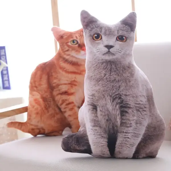 Geschenke für Katzenliebhaber: Kissen in Katzenform, sitzend – Bild 2