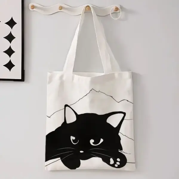 Geschenke für Katzenliebhaber: Stofftasche mit Katzenmotiv – Bild 3