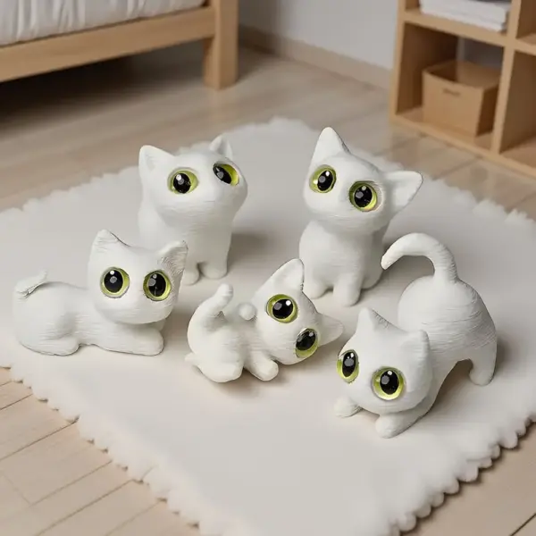 Geschenke für Katzenliebhaber: Mini-Katzenfiguren, Deko – Bild 2