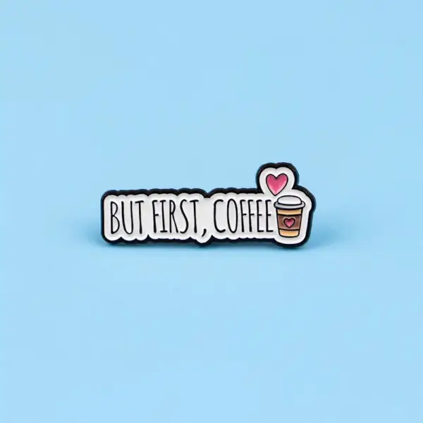 Geschenke für Katzenliebhaber: Emaille-Pins mit Kaffee-Motiven – Bild 3