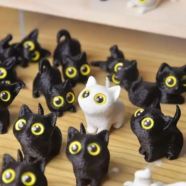 Geschenke für Katzenliebhaber: Mini-Katzenfiguren, Deko – Bild 3