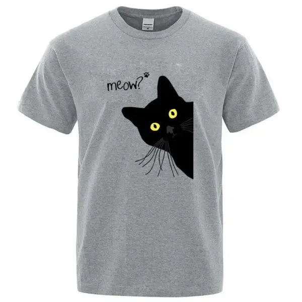 Geschenke für Katzenliebhaber: Herren T-Shirt mit Katzenmotiv – Bild 3