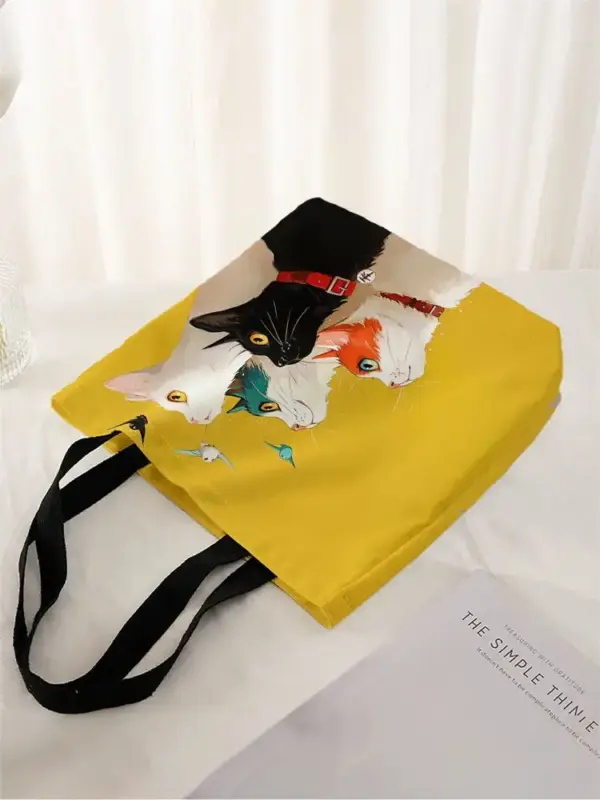 Geschenke für Katzenliebhaber: Tragetasche Katzen und Vögel – Bild 4
