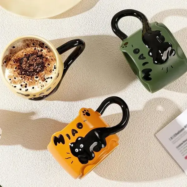 Geschenke für Katzenliebhaber: Stapelbare Tasse mit Katze – Bild 4