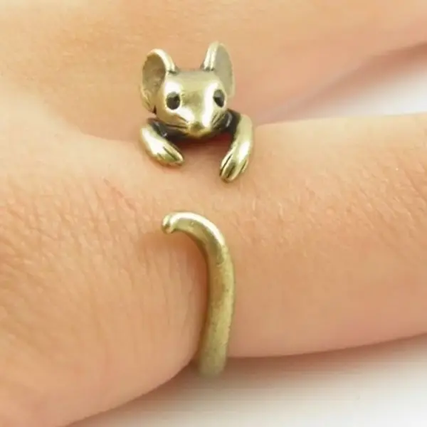 Geschenk für Katzenliebhaber: Katzenring Damen, Silber – Bild 5