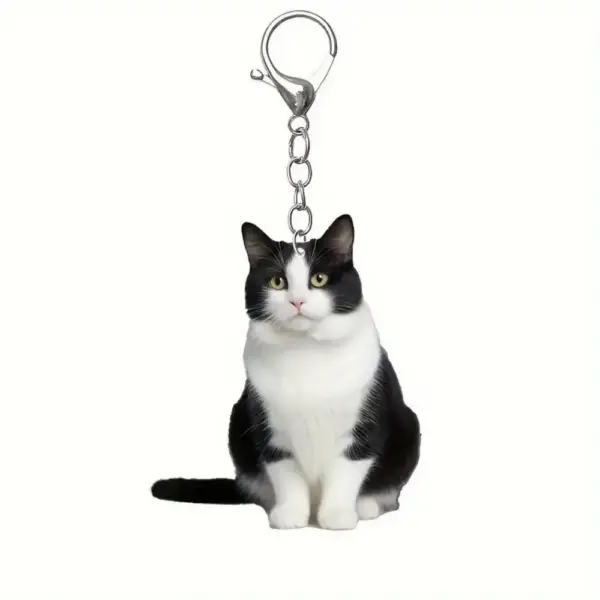 Geschenke für Katzenliebhaber: Schlüsselanhänger Katze, flach – Bild 3