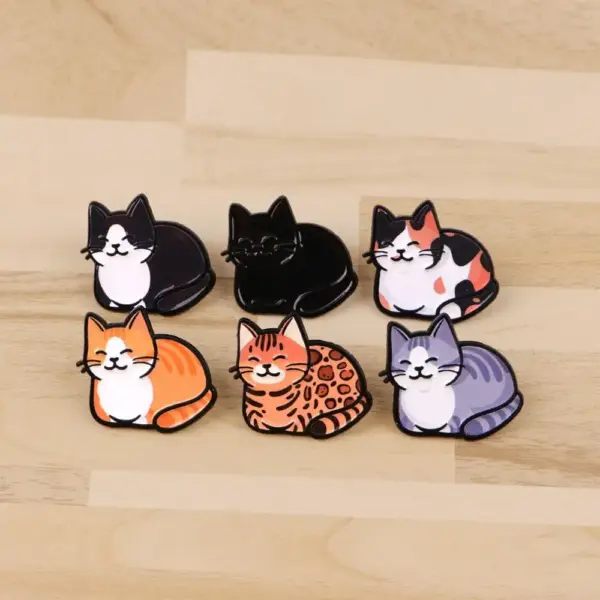 Geschenke für Katzenliebhaber: Katzen-Pins, viele Motive – Bild 5