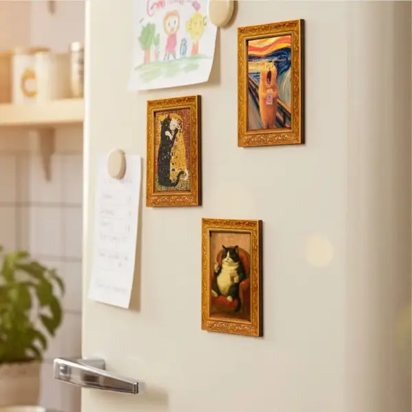 Geschenke für Katzenliebhaber: Kühlschrankmagnet im Bildrahmen – Bild 3