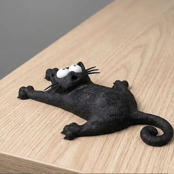 Kühlschrankmagnet Katze mit weit aufgerissenen Augen – Bild 2