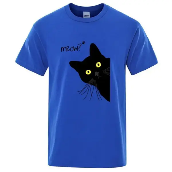 Geschenke für Katzenliebhaber: Herren T-Shirt mit Katzenmotiv – Bild 5