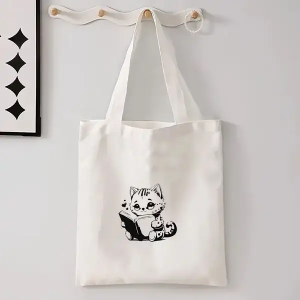 Geschenke für Katzenliebhaber: Stofftasche mit Katzenmotiv – Bild 6
