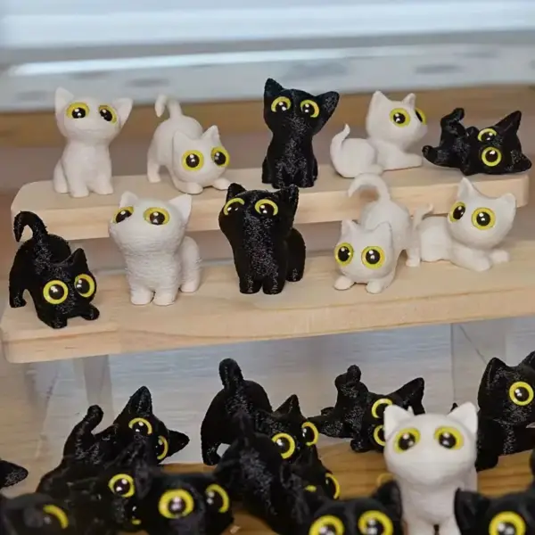 Geschenke für Katzenliebhaber: Mini-Katzenfiguren, Deko – Bild 5