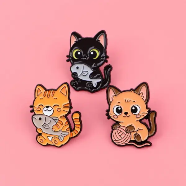 Geschenke für Katzenliebhaber: Katzen-Pins, viele Motive – Bild 6