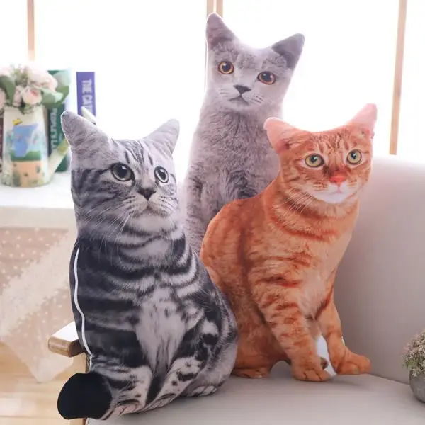 Geschenke für Katzenliebhaber: Kissen in Katzenform, sitzend – Bild 6