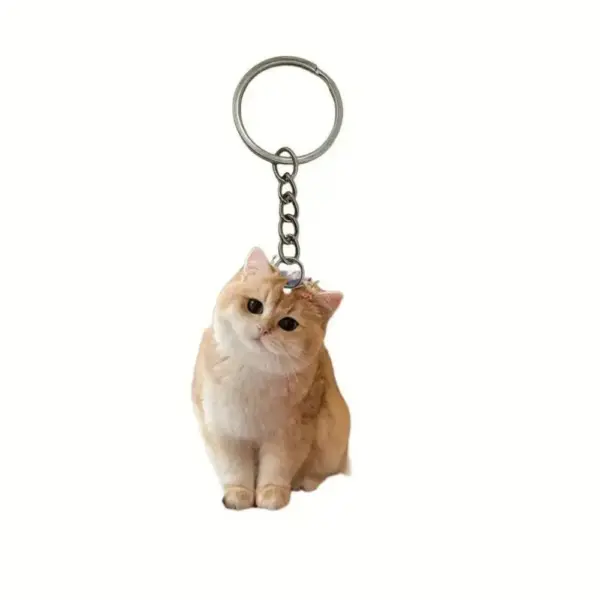 Geschenke für Katzenliebhaber: Schlüsselanhänger Katze, flach – Bild 4