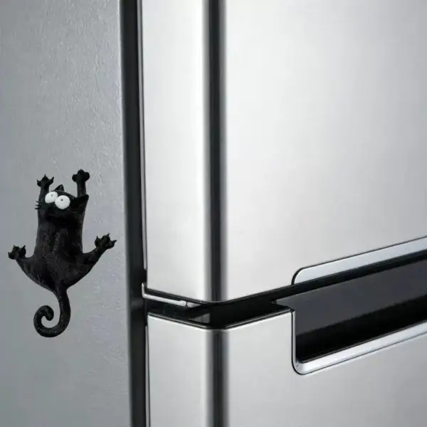 Kühlschrankmagnet Katze mit weit aufgerissenen Augen – Bild 3