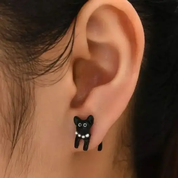 Geschenke für Katzenliebhaber: Ohrstecker mit kleiner Katze – Bild 6