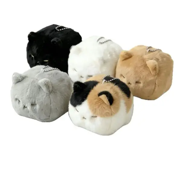 Geschenke für Katzenliebhaber: Taschenanhänger Katze eckig – Bild 2