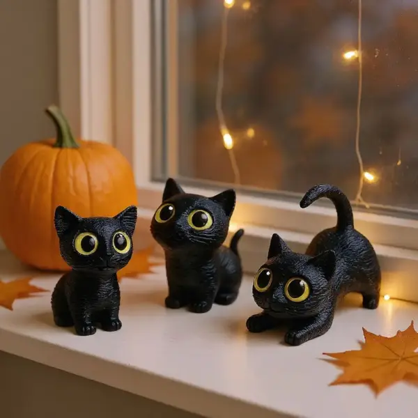 Geschenke für Katzenliebhaber: Mini-Katzenfiguren, Deko – Bild 6