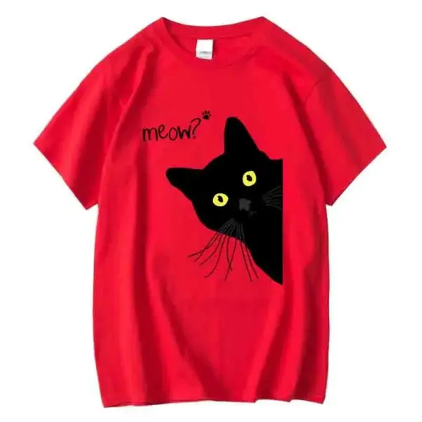 Geschenke für Katzenliebhaber: Herren T-Shirt mit Katzenmotiv – Bild 6
