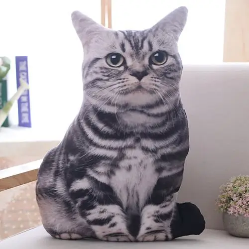 Geschenke für Katzenliebhaber: Kissen in Katzenform, sitzend – Bild 7