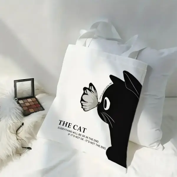 Geschenke für Katzenliebhaber: Stofftasche mit Katzenmotiv – Bild 10