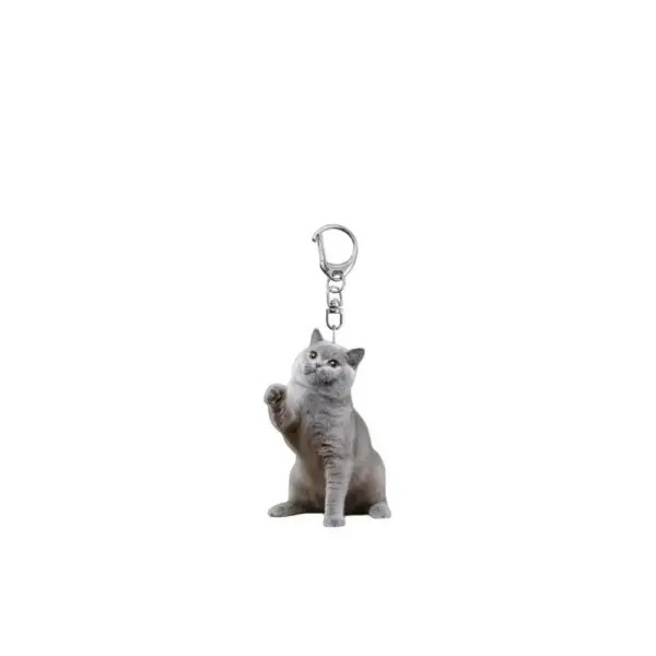 Geschenke für Katzenliebhaber: Schlüsselanhänger Katze, flach – Bild 8