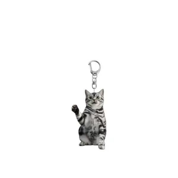 Geschenke für Katzenliebhaber: Schlüsselanhänger Katze, flach – Bild 6