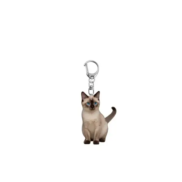 Geschenke für Katzenliebhaber: Schlüsselanhänger Katze, flach – Bild 9