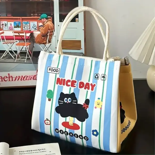 Geschenke für Katzenliebhaber: Lunchtasche mit Katzenmotiv – Bild 4