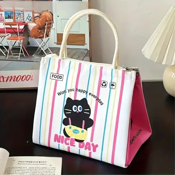 Geschenke für Katzenliebhaber: Lunchtasche mit Katzenmotiv – Bild 3
