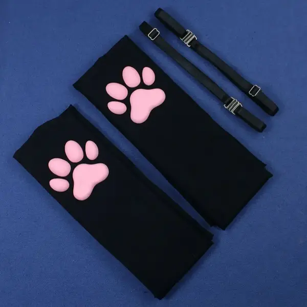 Geschenke für Katzenliebhaber: Overknees Damen, Katzenpfote – Bild 3