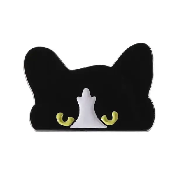 Geschenke für Katzenliebhaber: Katzen-Pins, spähender Blick – Bild 7