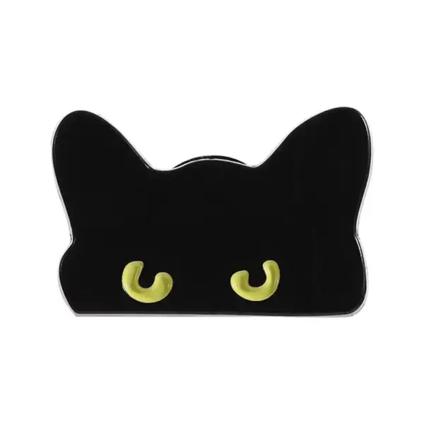 Geschenke für Katzenliebhaber: Katzen-Pins, spähender Blick – Bild 6