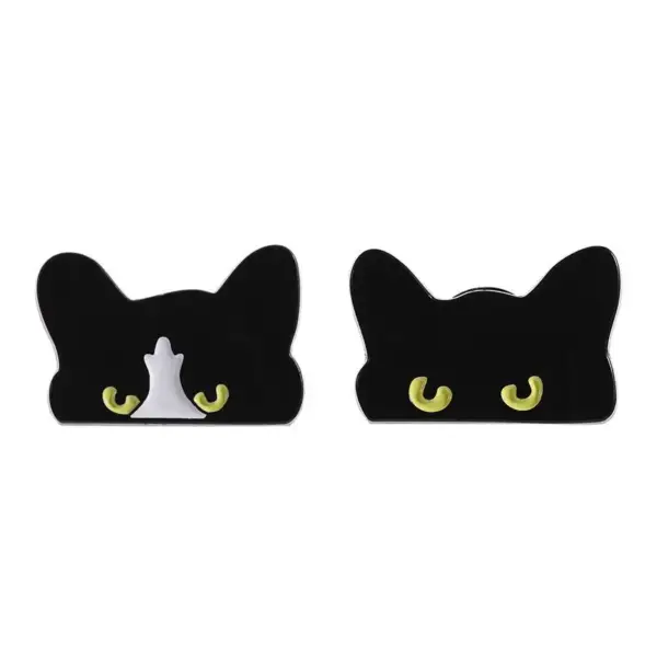 Geschenke für Katzenliebhaber: Katzen-Pins, spähender Blick – Bild 5