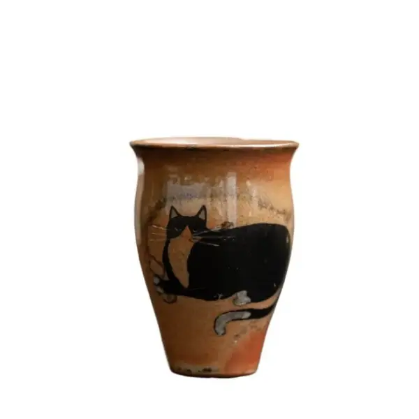 Geschenke für Katzenliebhaber: Teetasse Katze handbemalt – Bild 9