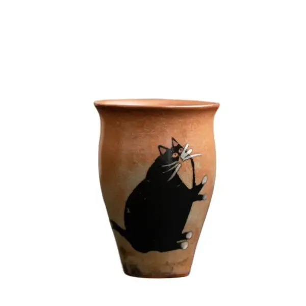 Geschenke für Katzenliebhaber: Teetasse Katze handbemalt – Bild 7