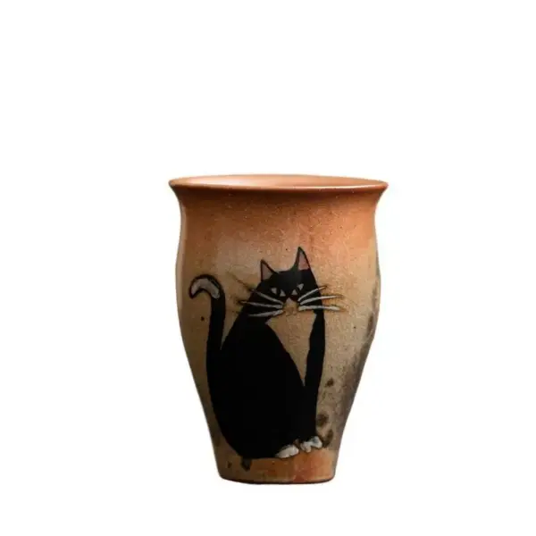 Geschenke für Katzenliebhaber: Teetasse Katze handbemalt – Bild 6