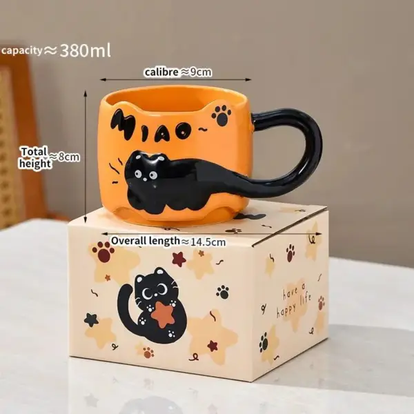 Geschenke für Katzenliebhaber: Stapelbare Tasse mit Katze – Bild 6