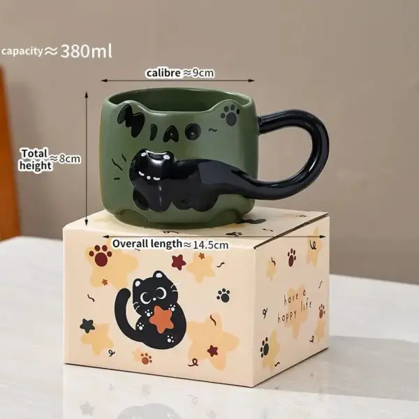Geschenke für Katzenliebhaber: Stapelbare Tasse mit Katze – Bild 5