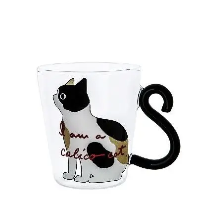 Geschenke für Katzenliebhaber: Glastasse mit Katzen-Schwanzhenkel – Bild 3