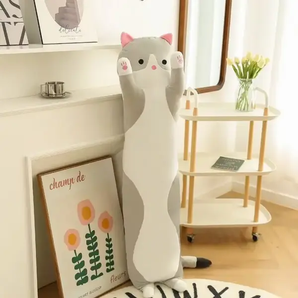 Langes Katzenkissen zum Kuscheln mit erhobenen Pfoten – Bild 6