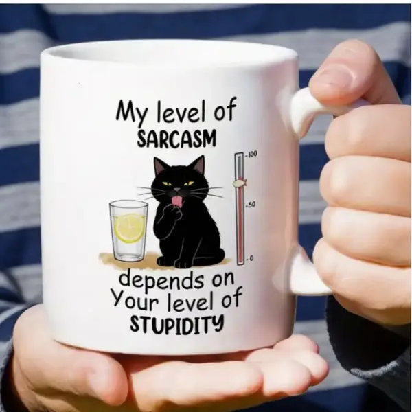 Geschenke für Katzenliebhaber: Keramiktasse mit Katze und Spruch – Bild 7